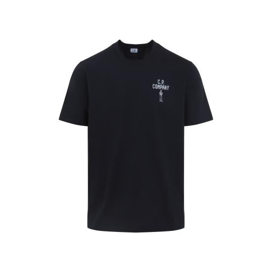 C.P. Company Short-Sleeve T-Shirt With Graphic Logo And Classic Crew Neckline