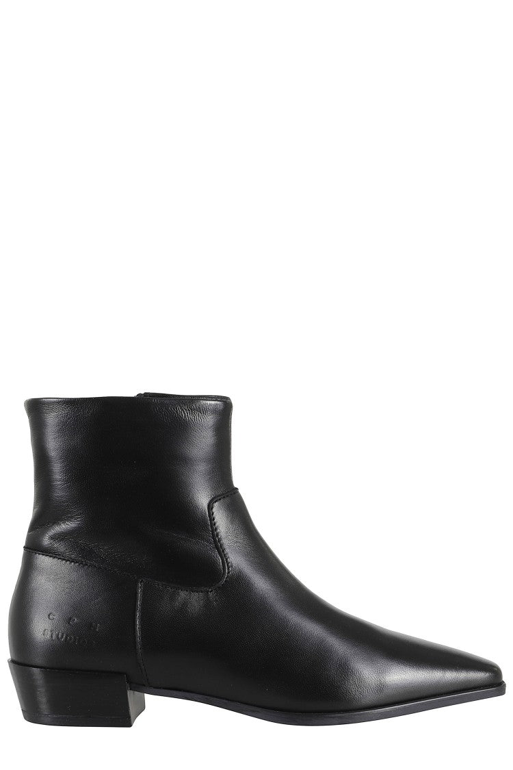 Copenhagen Studios Pointed Toe Mid-Ankle Boot