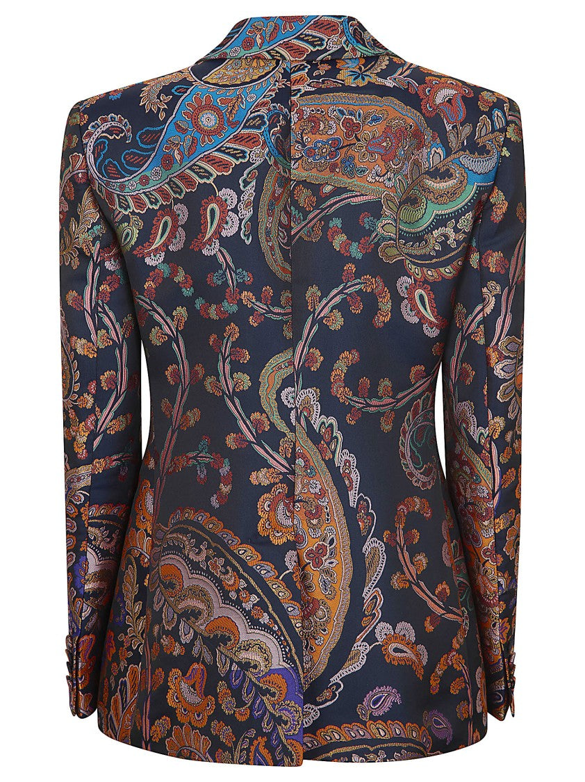 Etro Multicolour Polyester Stylish Jacket