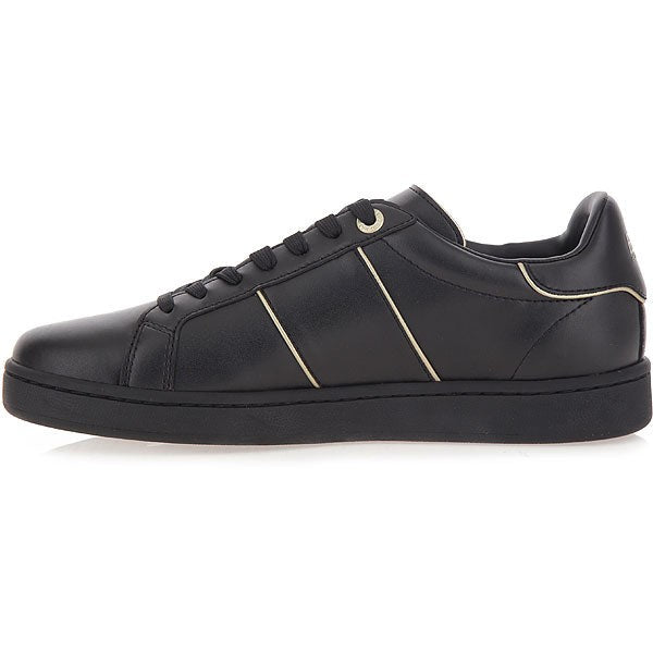 Emporio Armani Black Round Toe Sneakers