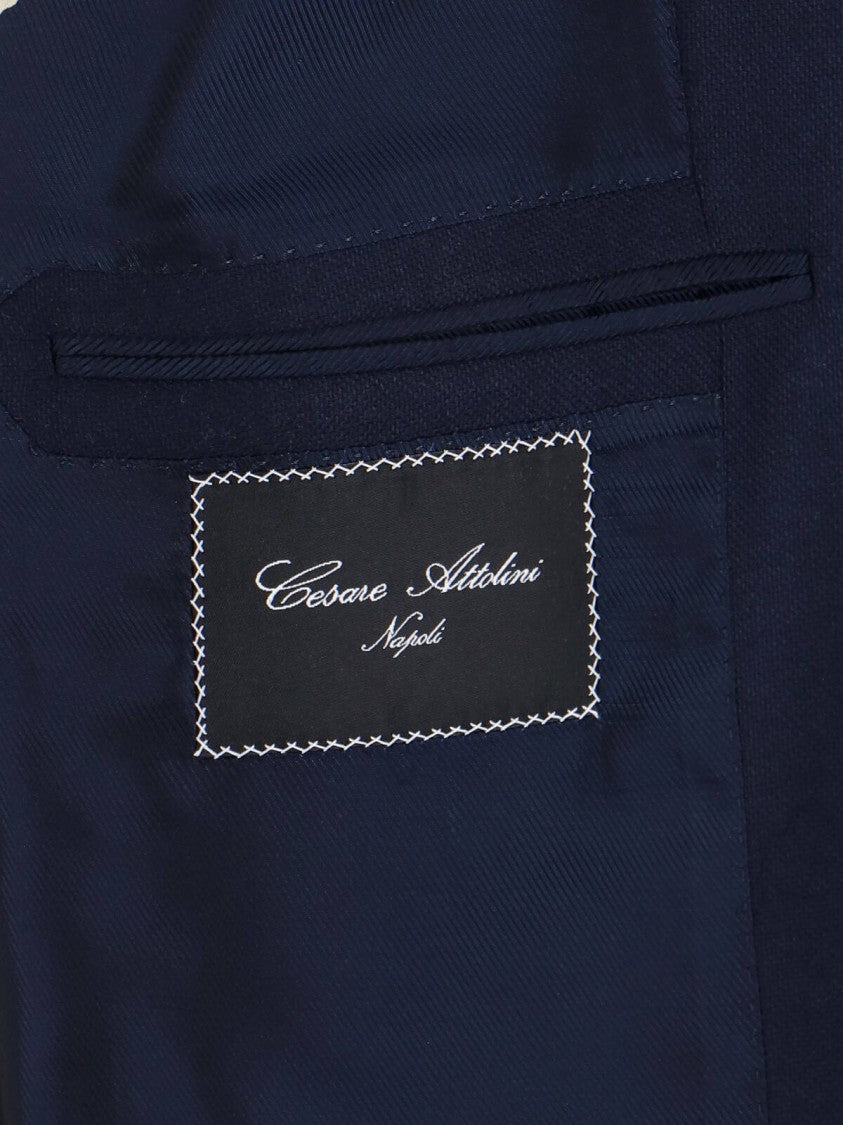 Cesare Attolini Single-Breasted Blazer – Navy