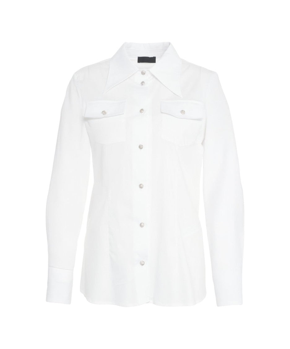Liu Jo White Shirt With Decorative Button Closures