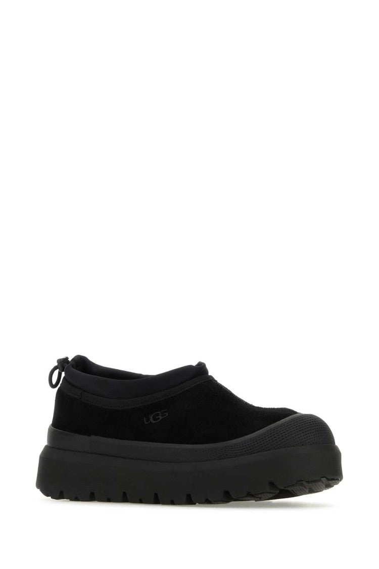 Ugg Black Suede And Rubber Tasman Weather Hybrid Slip-Ons