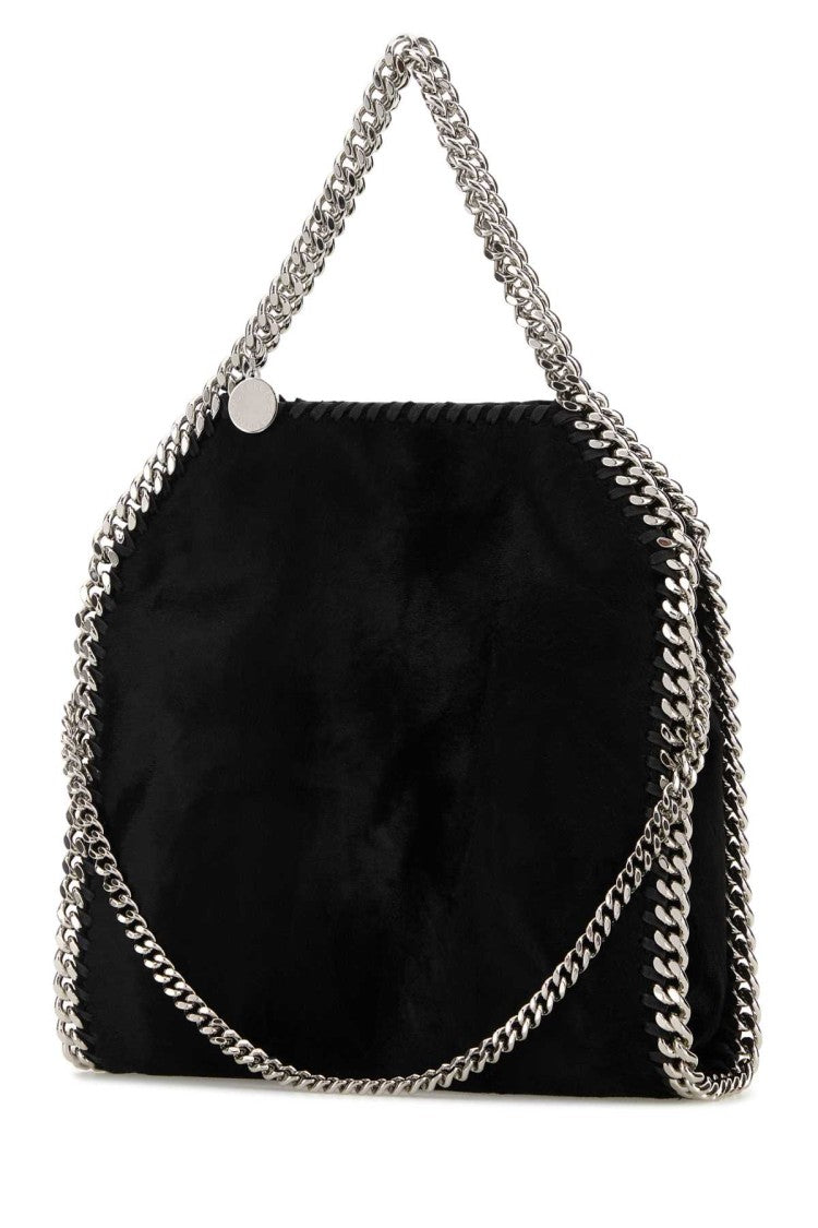 Stella Mccartney Black Velvet Mini Falabella Handbag