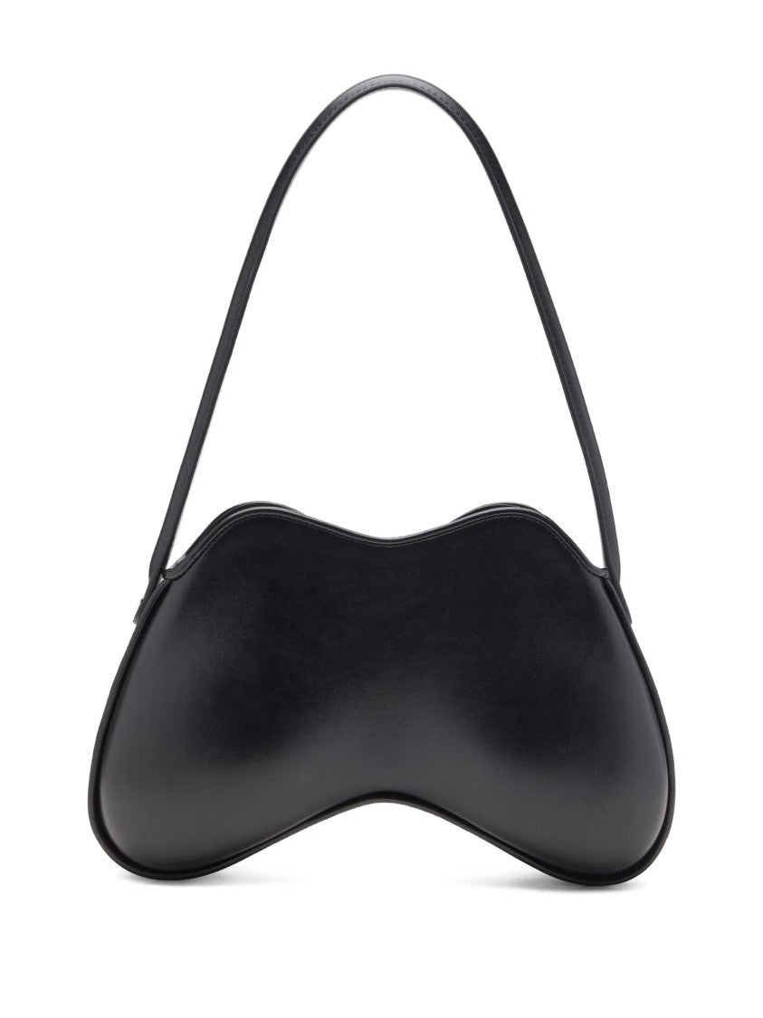 Diesel Sculptural Black Polyurethane Shoulder Bag