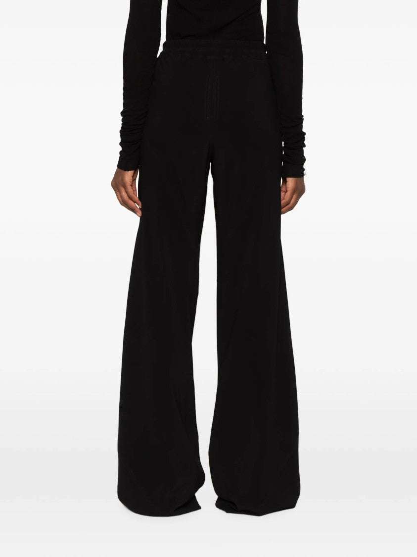 Rick Owens Wide-Leg Pants With Adjustable Drawstring And Flared Silhouette