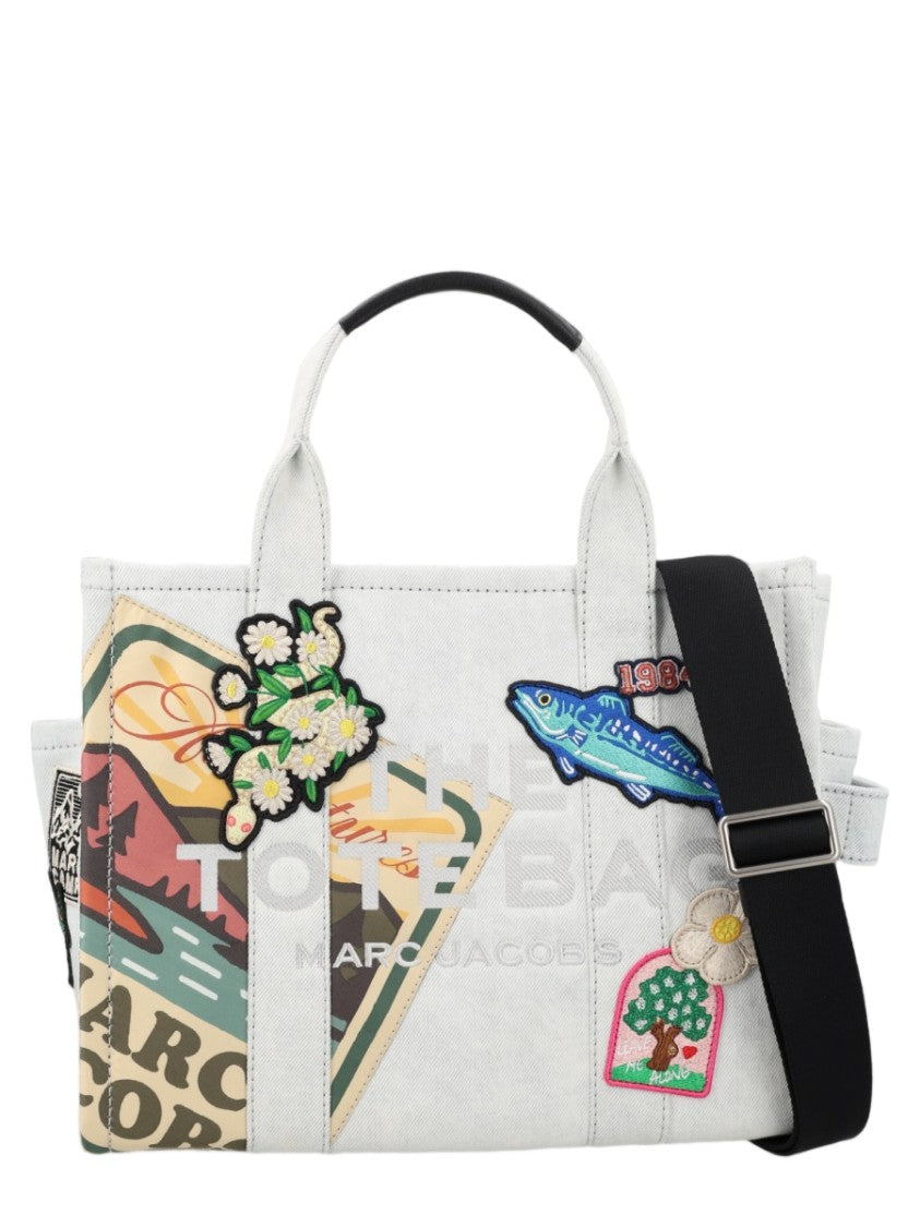 Marc Jacobs Medium Tote Bag With Vibrant Patchwork Design