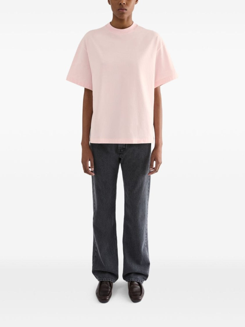 Jil Sander Black Boxy Oversized Logo Cotton T-Shirt