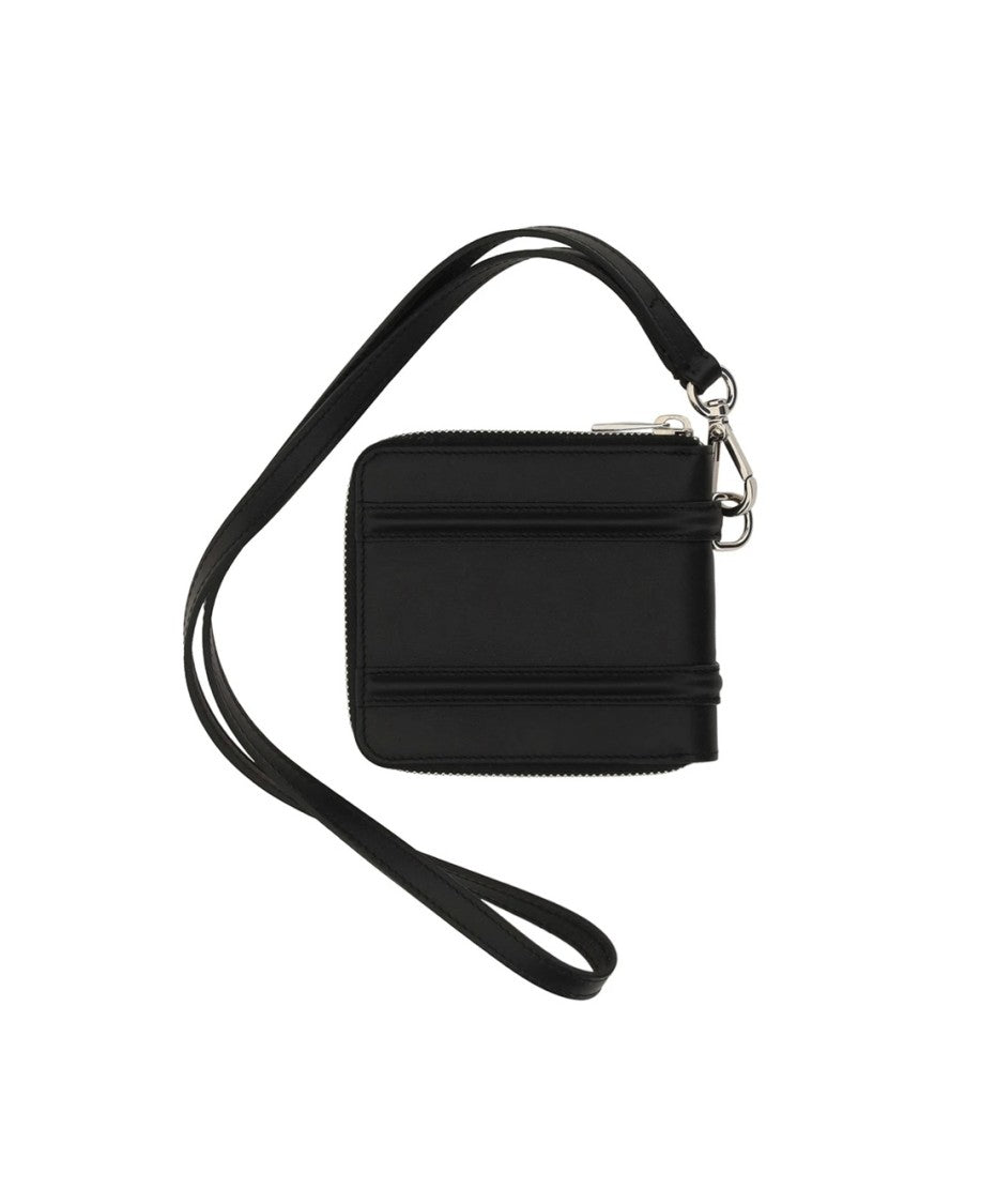 Alexander Mcqueen Compact Zip-Around Wallet With Adjustable Strap