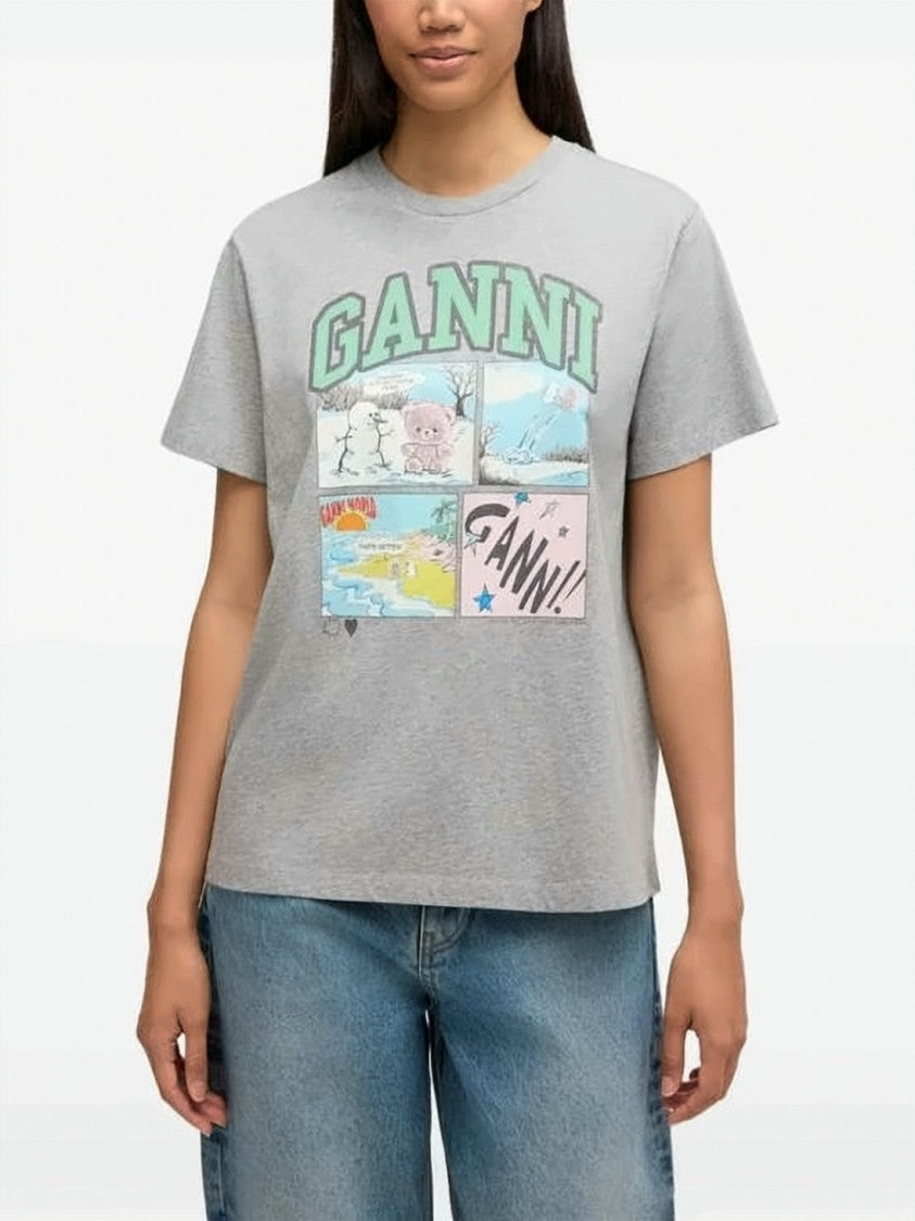 Ganni Cotton Jersey T-Shirt