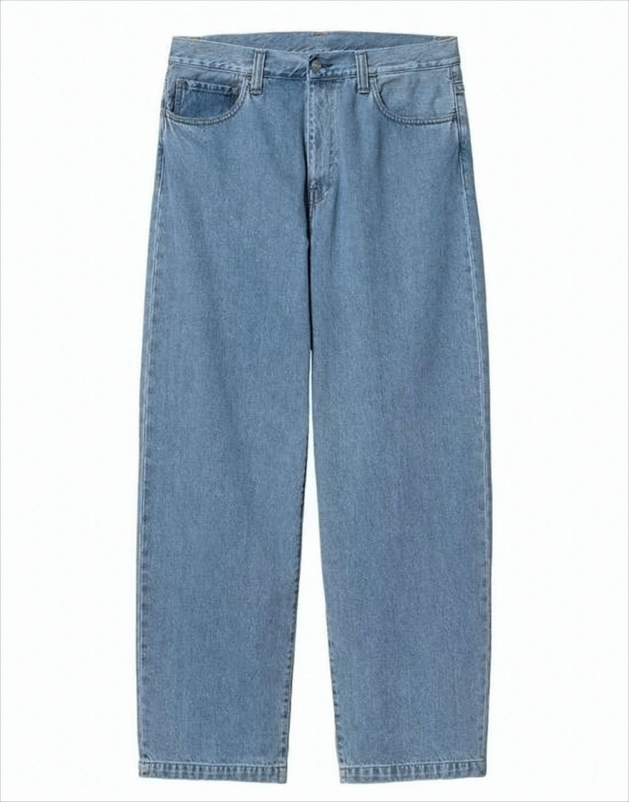 Carhartt Wip Relaxed Fit Light Blue Denim Pants