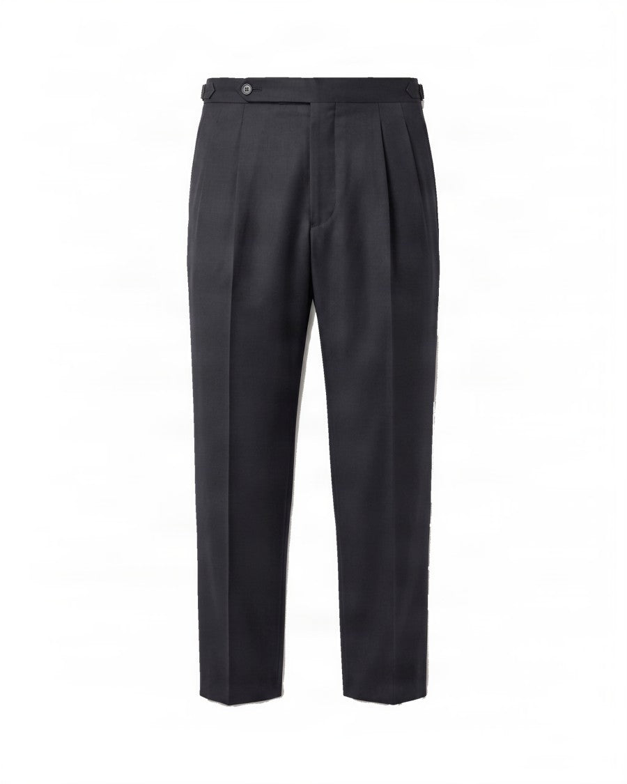 Boss Tailored Straight-Leg Trousers With Front Pleats And Side Pockets