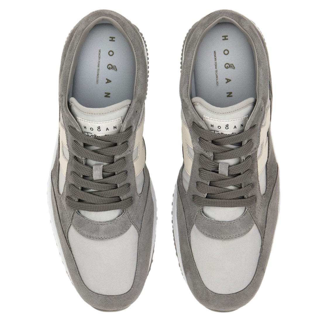 Hogan Interactive Leather And Nylon Sneakers