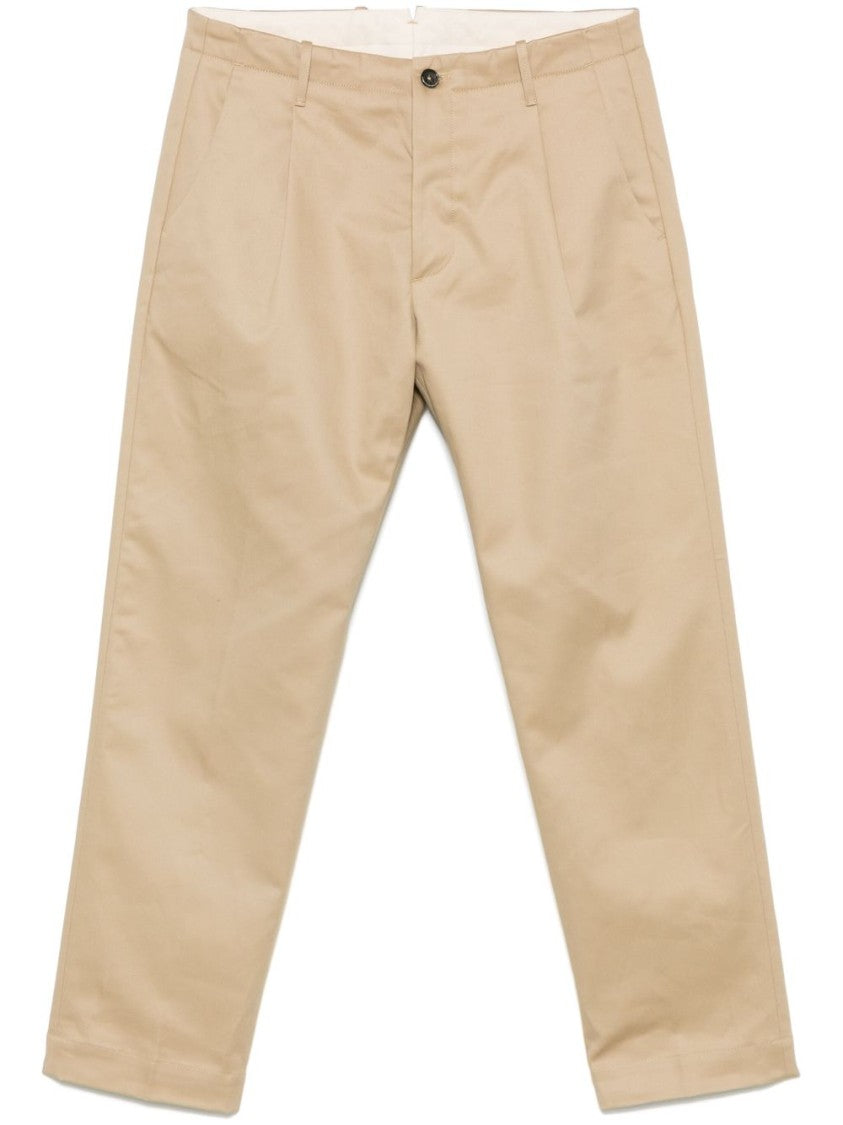 Nine In The Morning Sand Beige Chino Pants With Button Fly