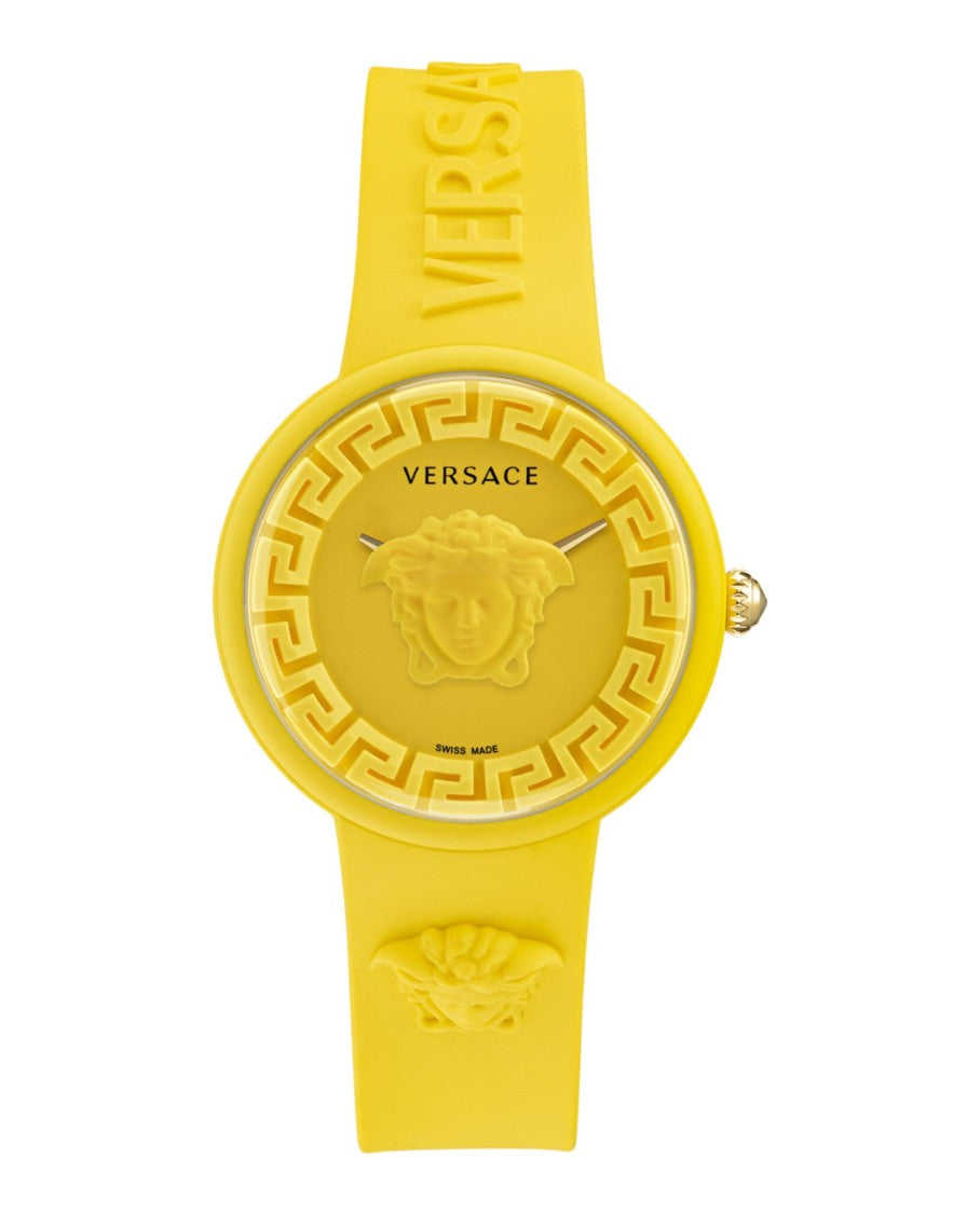Versace Medusa Pop Silicone Watch With Iconic Greek Key Motif