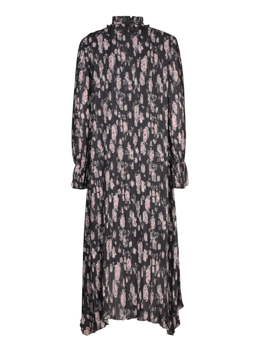 Ganni Floral Print Midi Dress