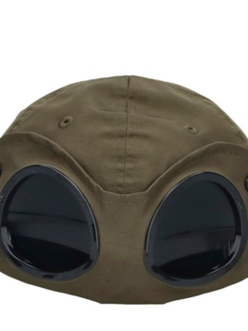 C.P. Company Olive Embroidered Logo Goggles Hat
