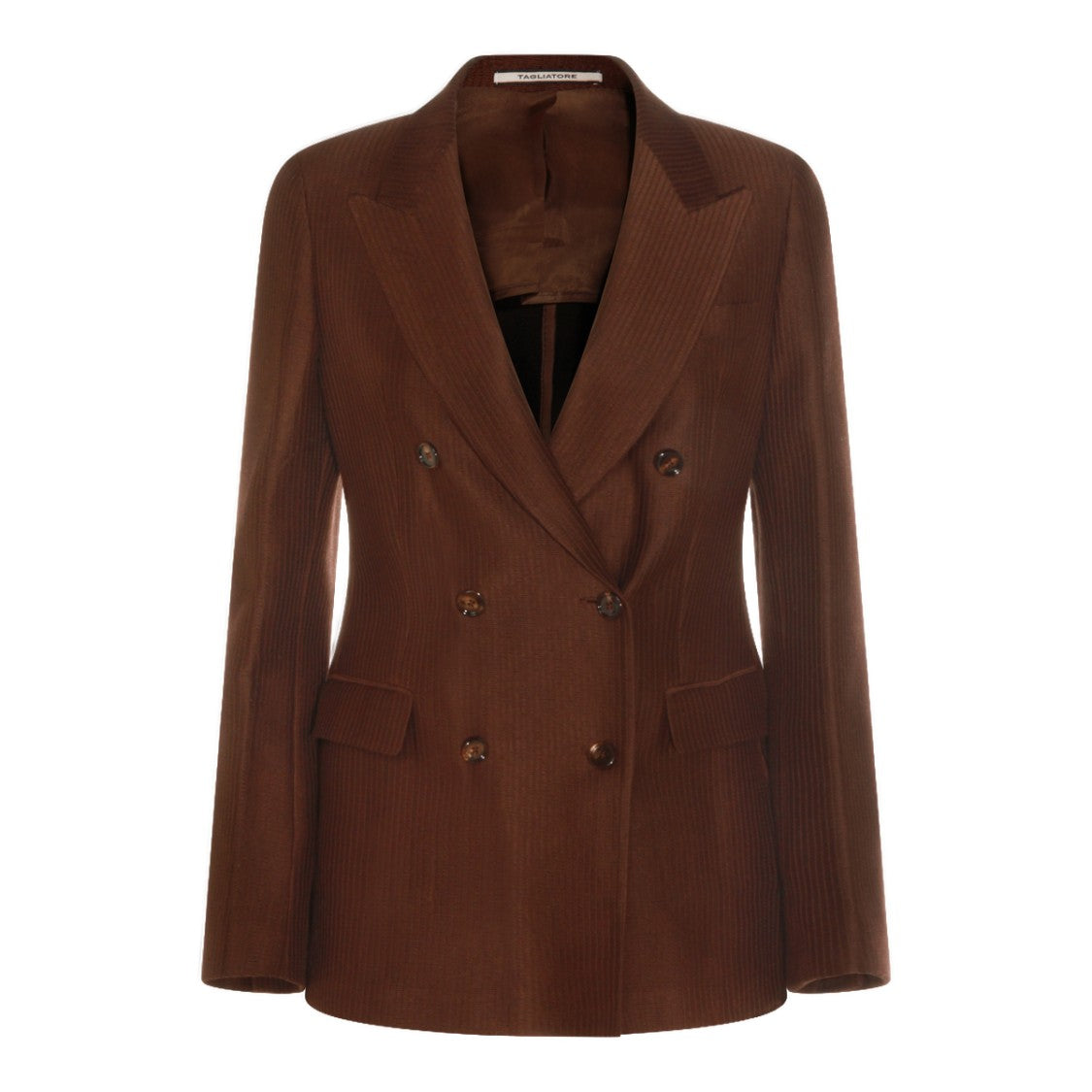 Tagliatore Double-Breasted Tailored Jacket With Textured Finish