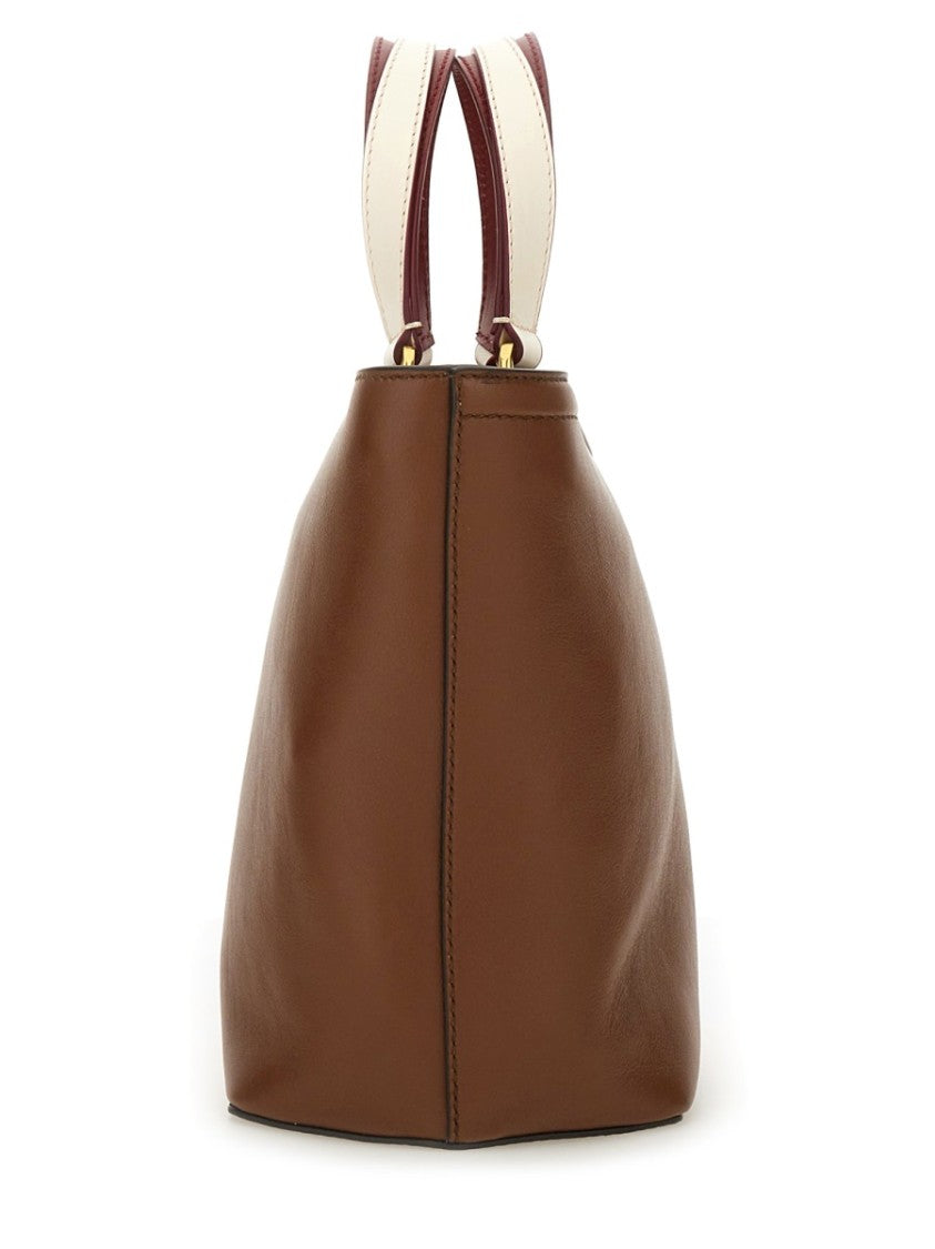 Bally Structured Calfskin Shoulder Bag