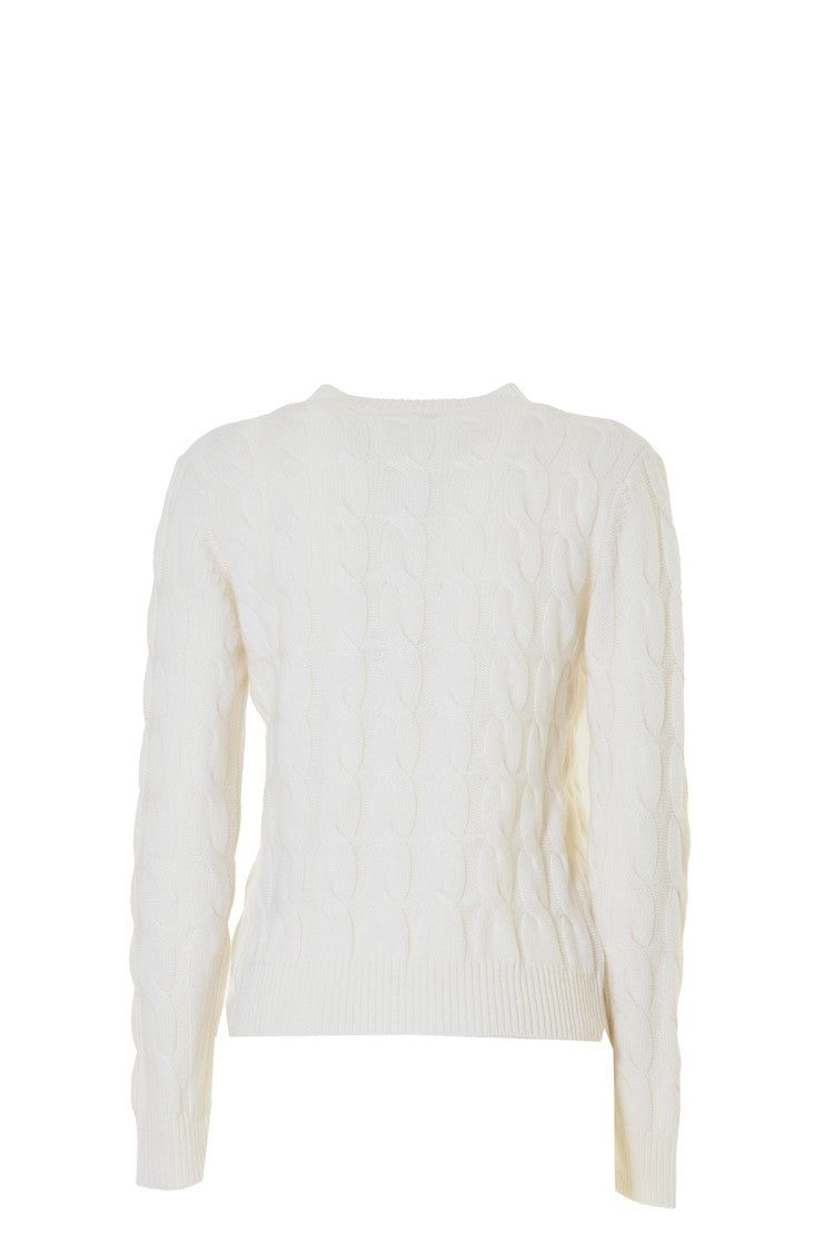 Max Mara Edipo Cashmere Sweater In Cream