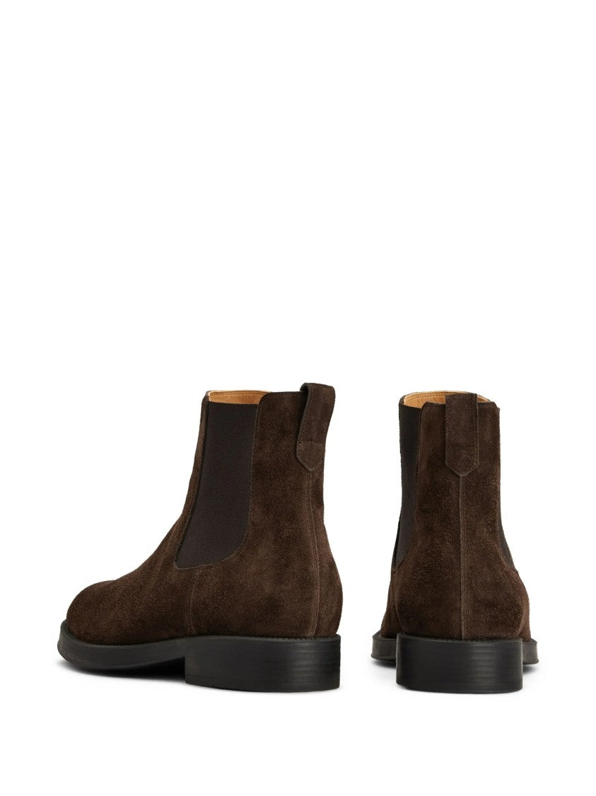 Tod's Brown Suede Elasticated Ankle Boots