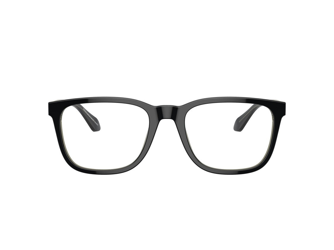 Giorgio Armani Black 0Ar7255 Glossy Acetate Square Eyeglasses
