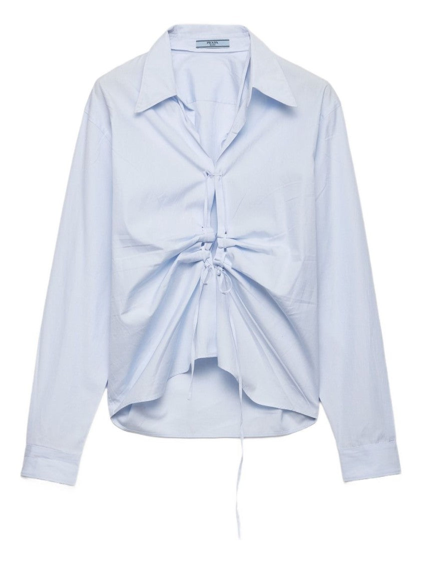 Prada Light Blue Cotton Shirt