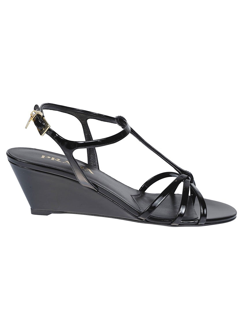 Prada Patent Leather Sandals