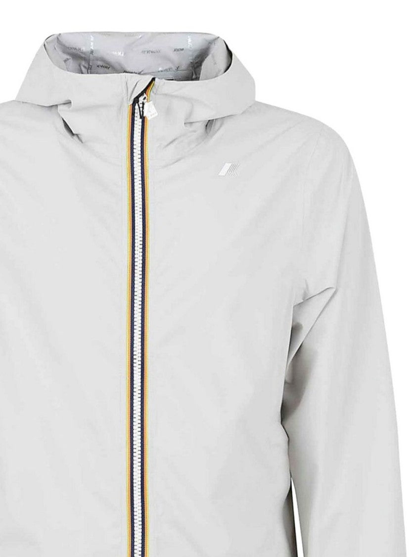 K-Way Stretch Dot Tricolor Stripe Jacket