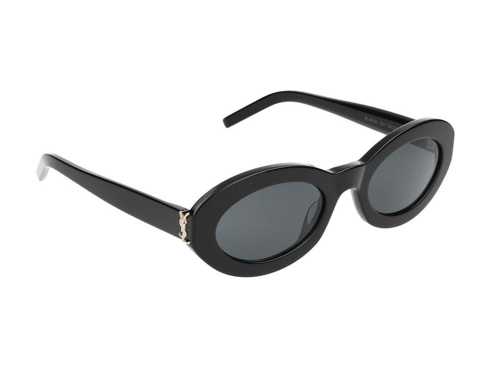 Saint Laurent Sunglasses Sl M136 001 Black Black Black 52/22/140