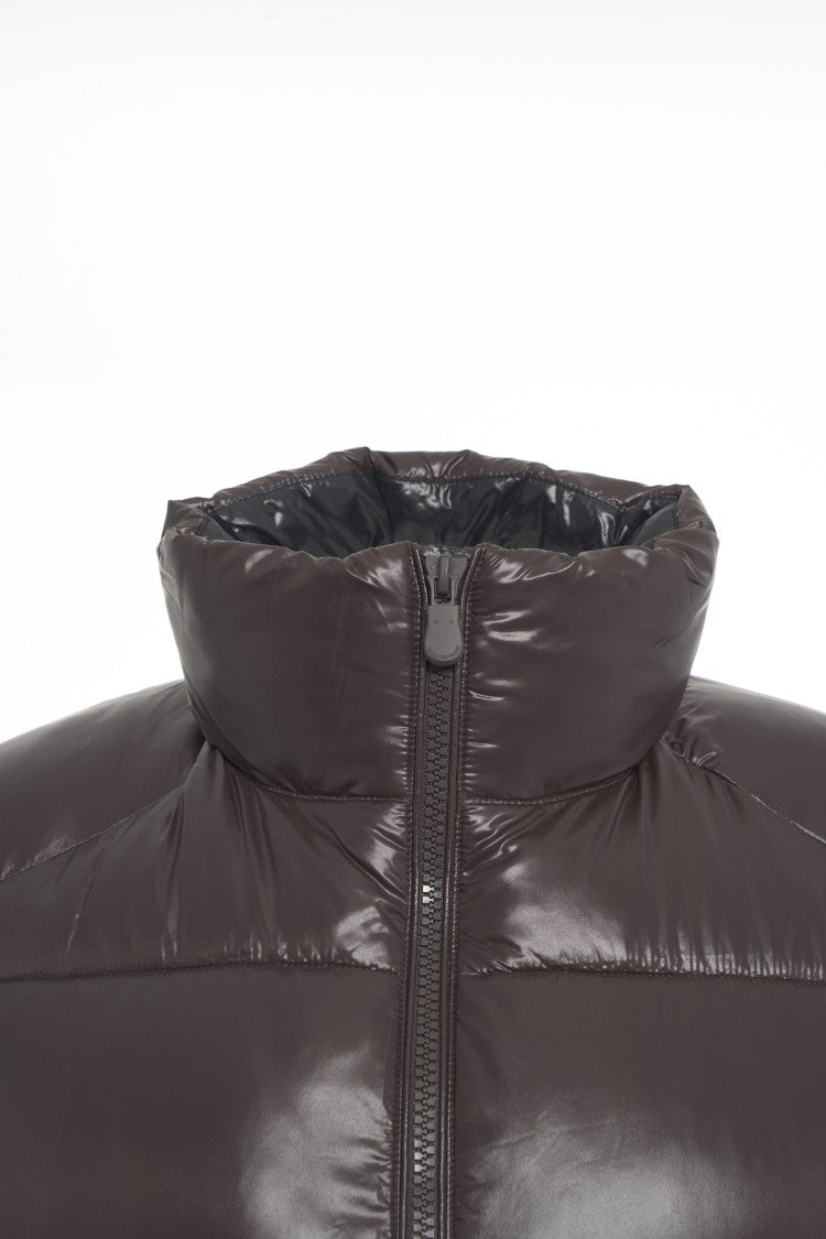 Save The Duck Quilted Vest With High Collar And Double Zipper