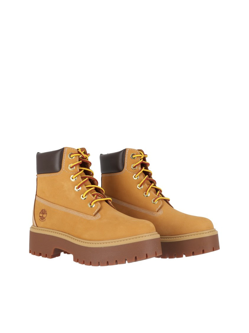 Timberland Wheat Stone Street 6-Inch Waterproof Lace-Up Boots