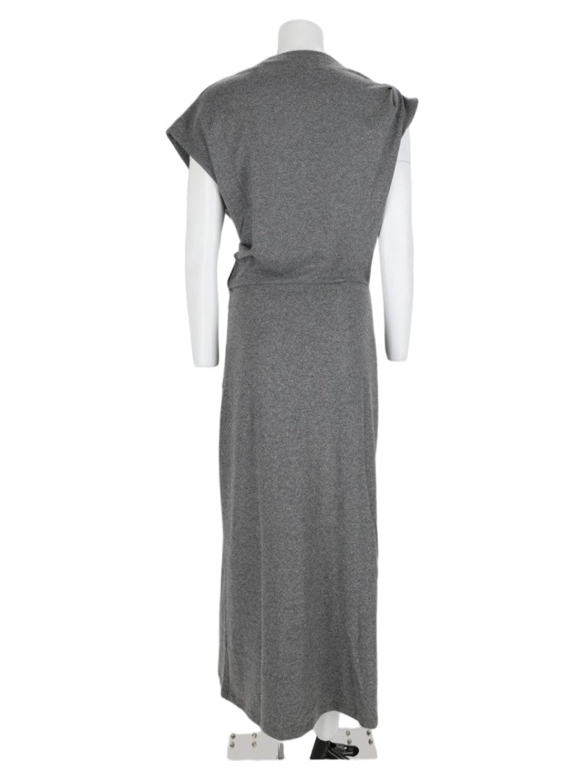Isabel Marant Étoile Grey Relaxed-Fit Polyester-Blend Midi Dress