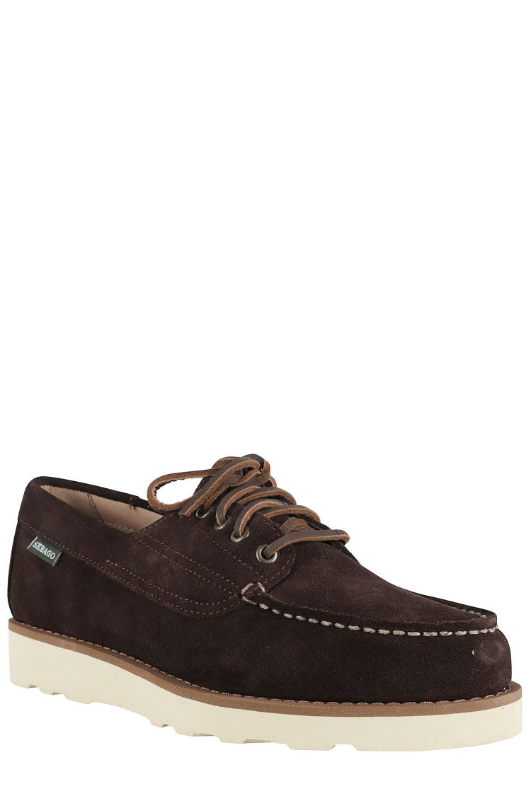 Sebago Brown Suede Lace-Up Shoes
