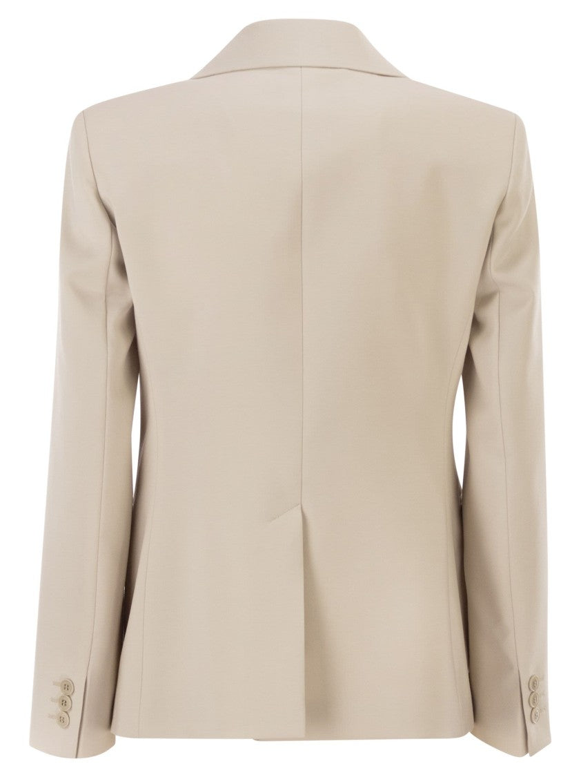 Max Mara Wkdlamine - Natural Stretch Wool Blazer