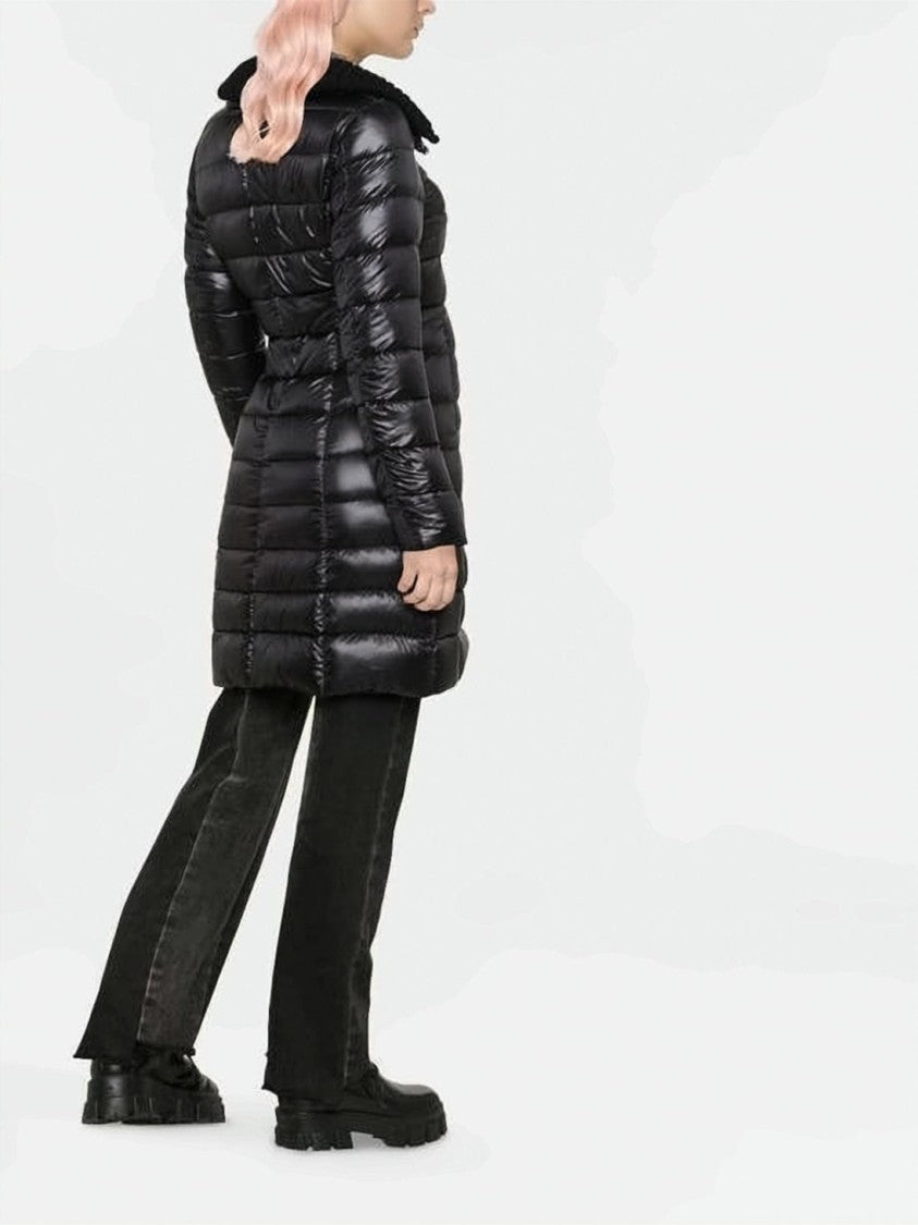 Herno Long Padded Coat With Horizontal Quilting