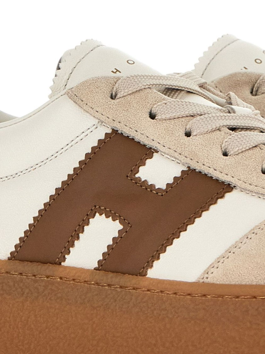 Hogan Multicolour Platform Sneakers With Suede