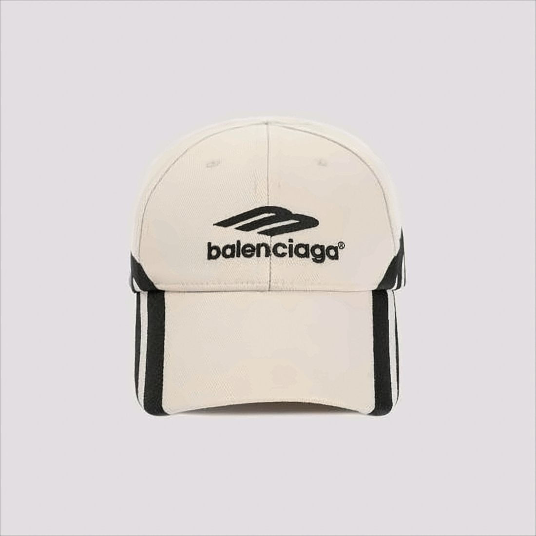 Balenciaga Structured Baseball Cap With Bold Embroidery And Graphic Accents