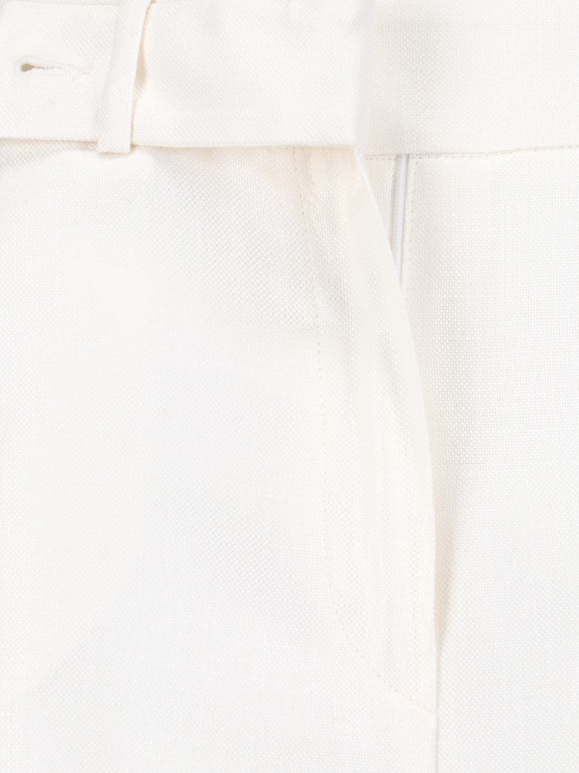 Kiton Straight-Leg Trousers – White