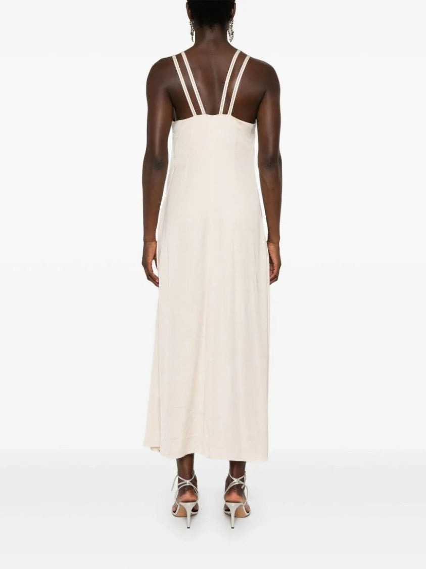 Peserico Bead-Embellished Midi Dress