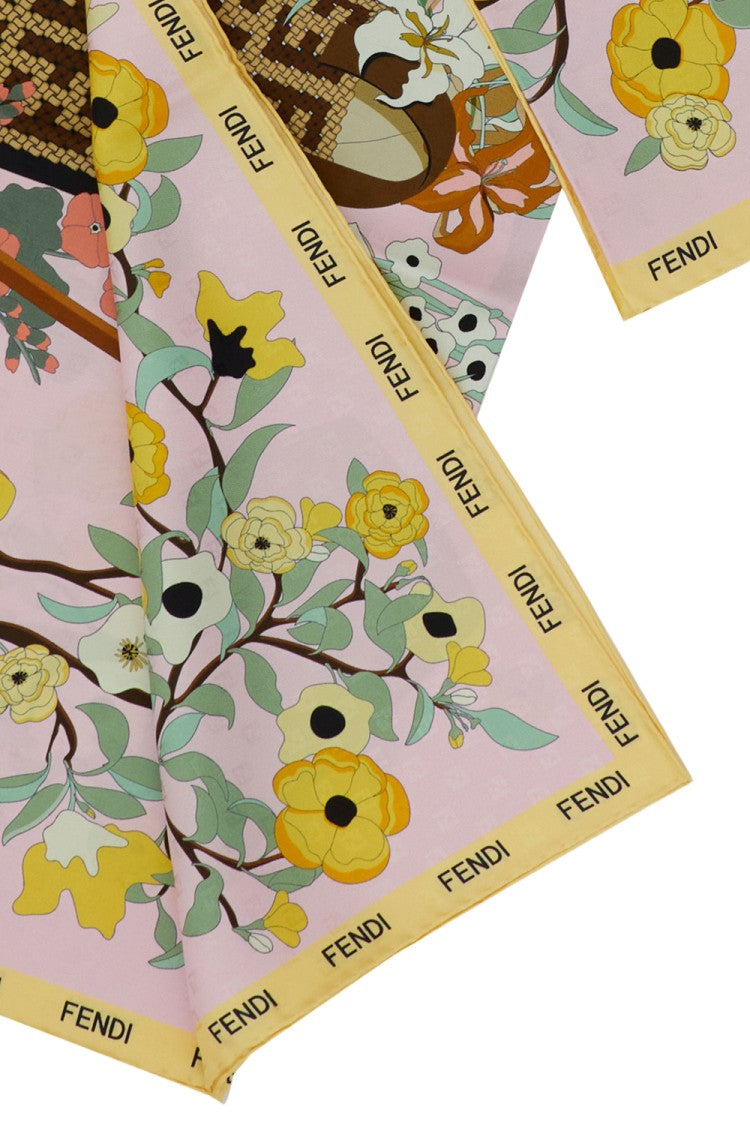 Fendi Fendi Gardening Printed Foulard