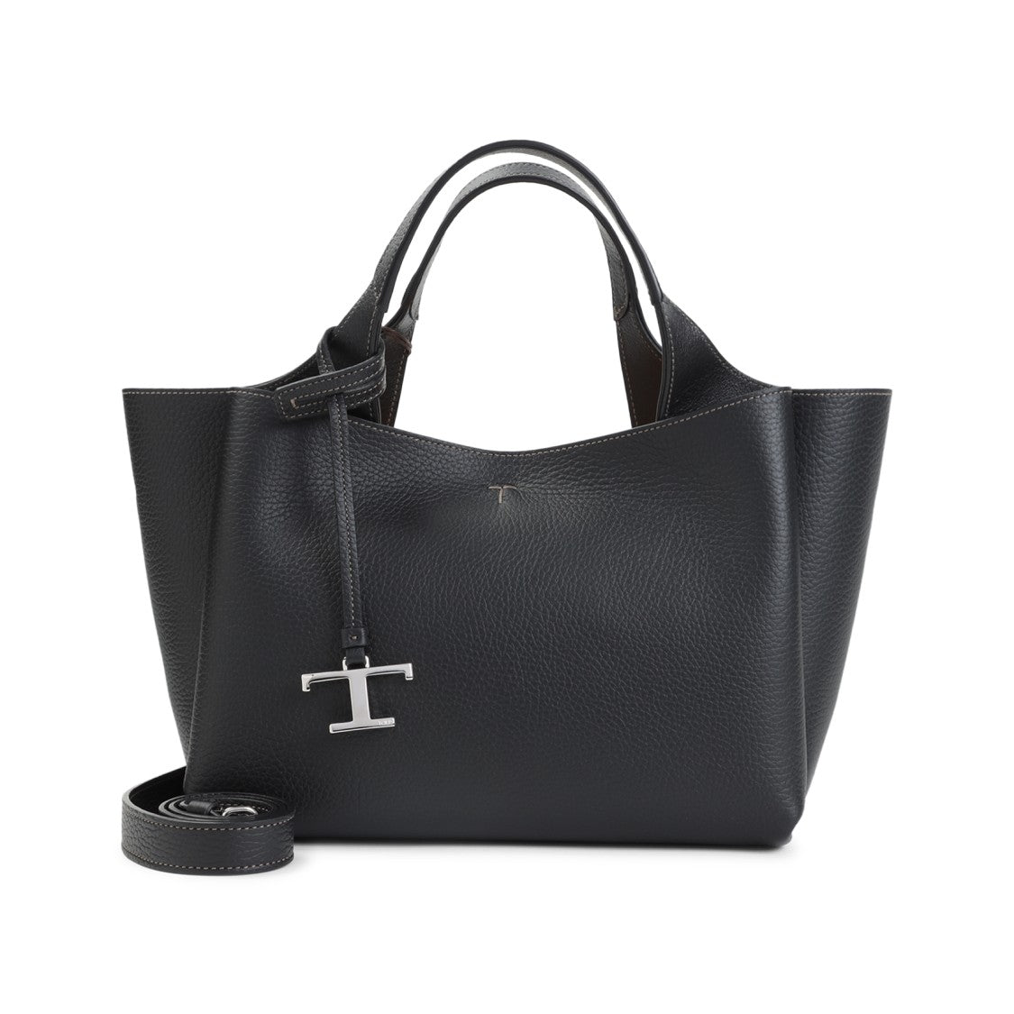 Tod's Mini Grained Leather Tote With Adjustable Strap