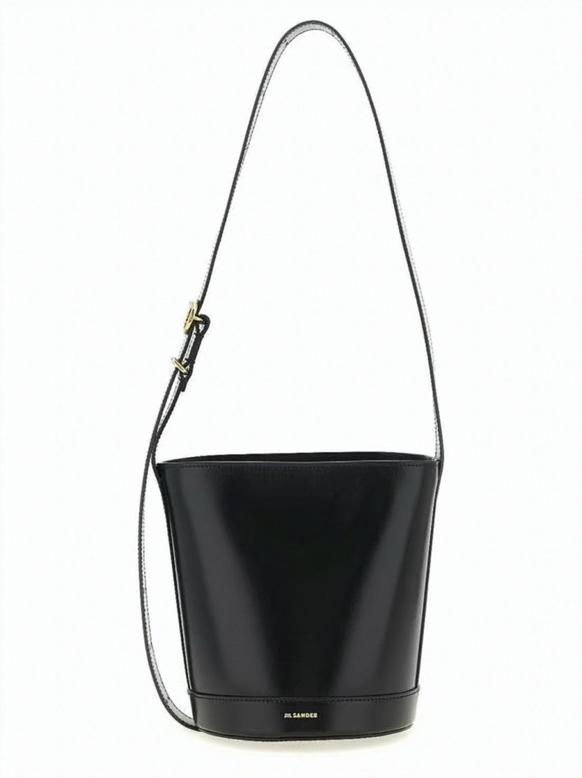 Jil Sander Bucket Shoulder Bag With Gold-Tone Hardware