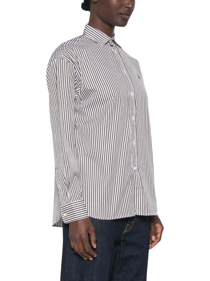 Polo Ralph Lauren Brown Striped Cotton Shirt