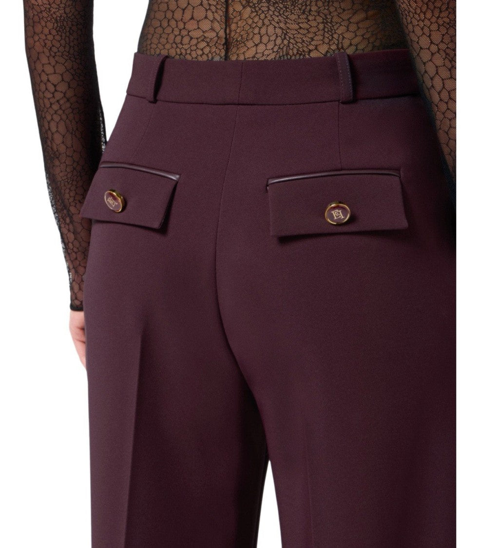 Elisabetta Franchi Merlot Pants