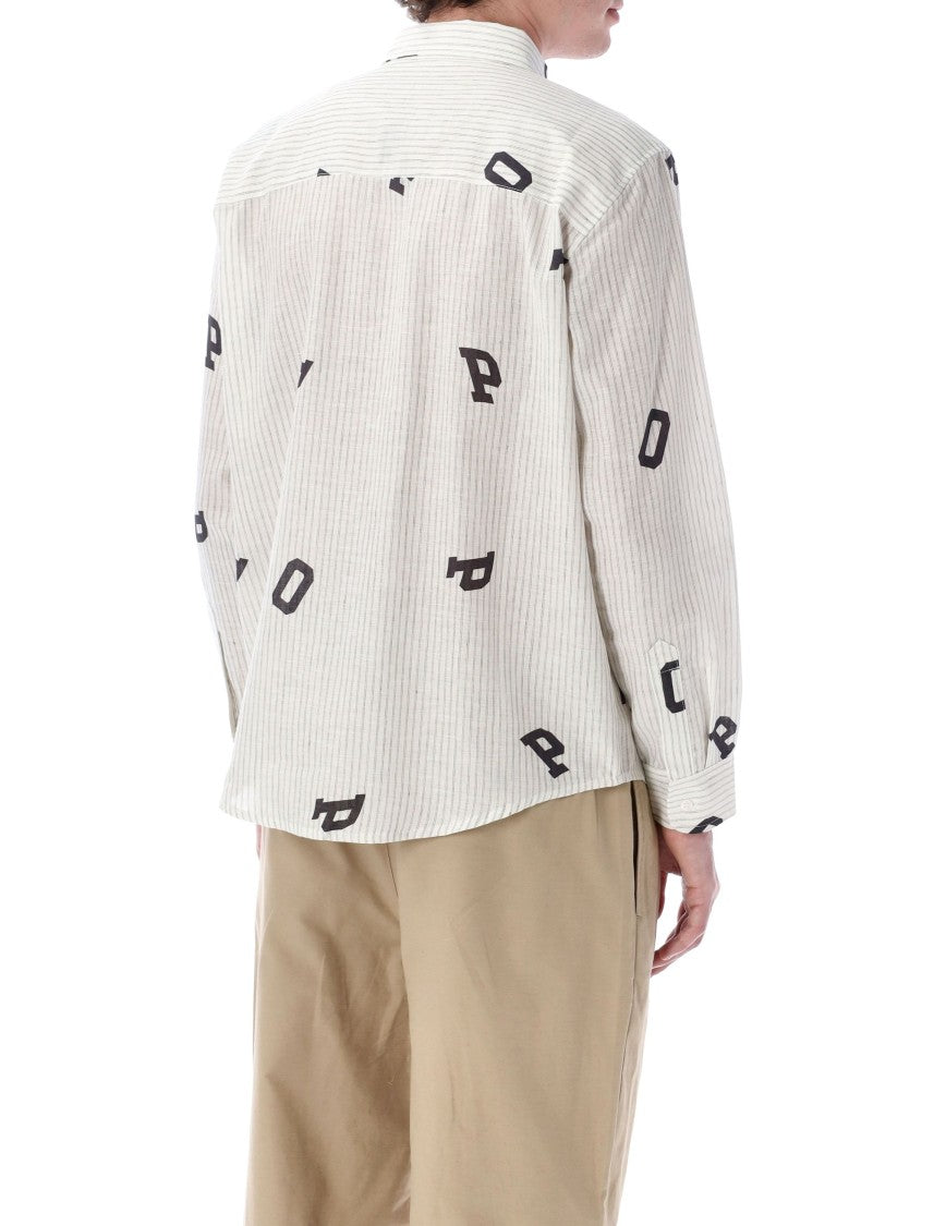 Pop Trading Company Pop Letters Striped Shirt