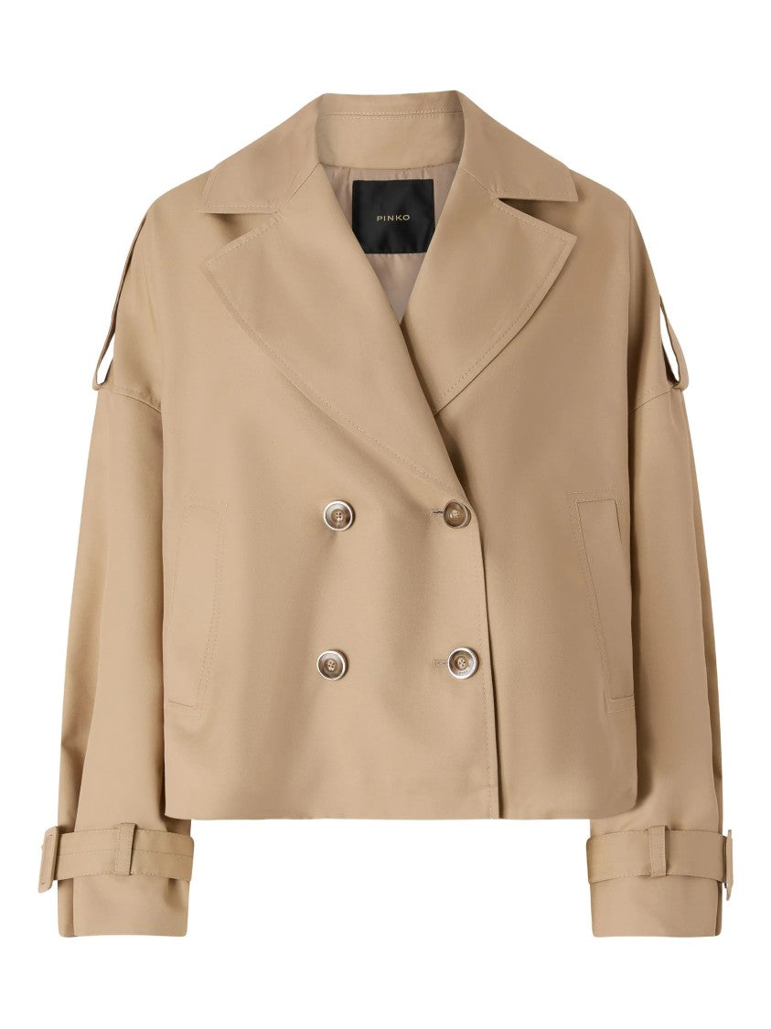 Pinko Triscia Cropped Double-Breasted Jacket
