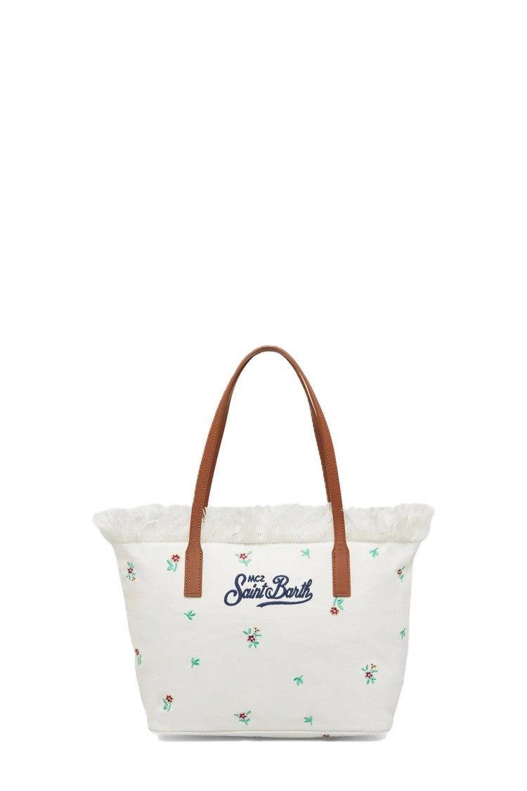 Mc2 Saint Barth White Unica Medium Tote Bag
