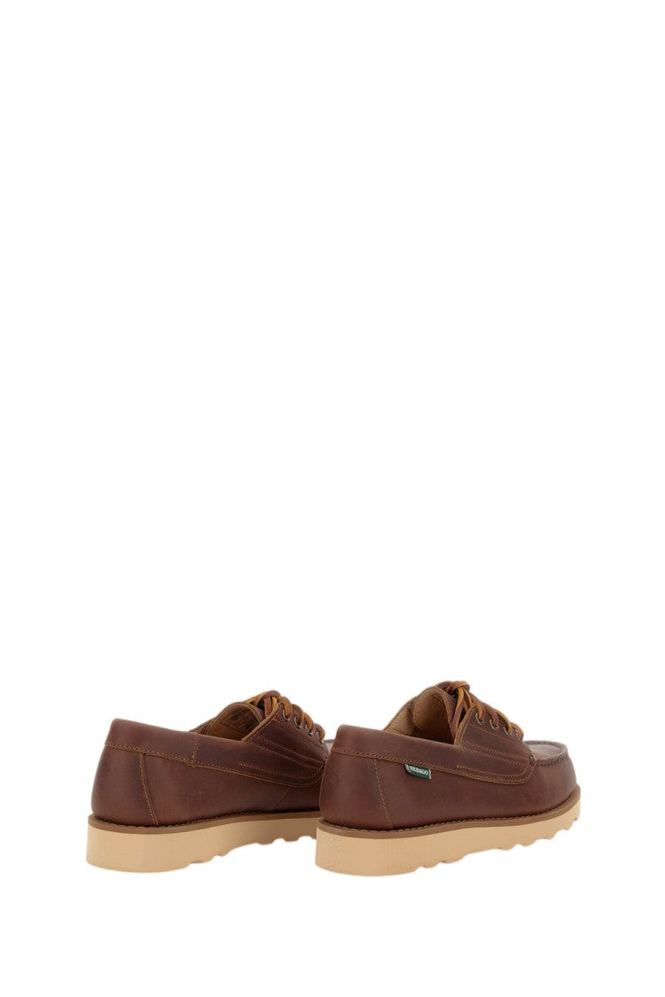 Sebago Brown Askookfield Moccasin Lace-Up Shoes