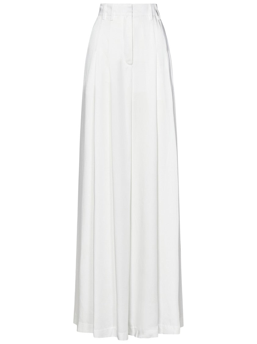 Mônot High-Waisted Palazzo Trousers With Double Front Pleat
